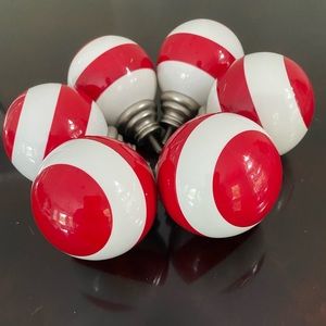 Pottery Barn Finials. Set of six.